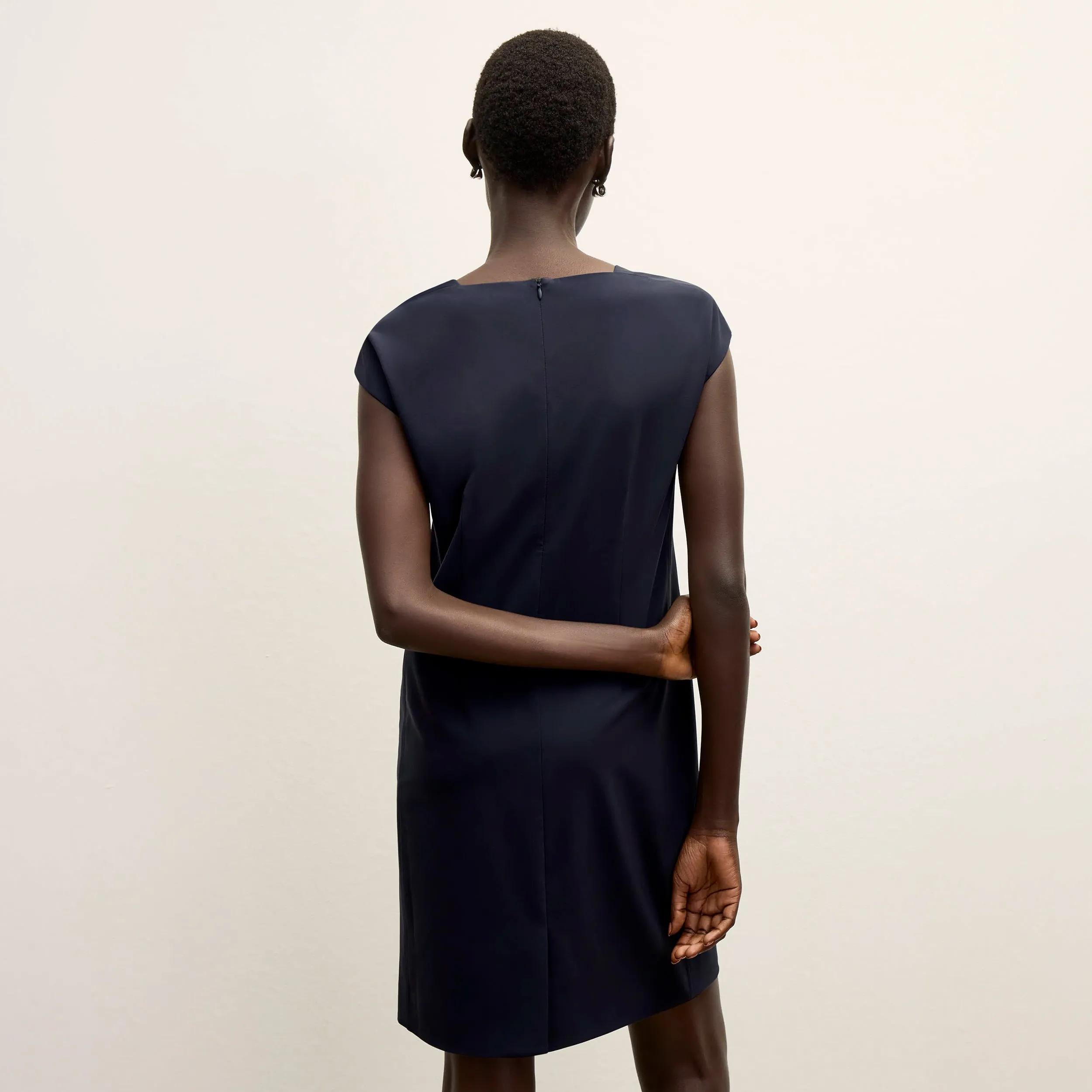 MidweightJersey CompressionFit Maaza Travel Dress - OrigamiTech :: Dark Navy