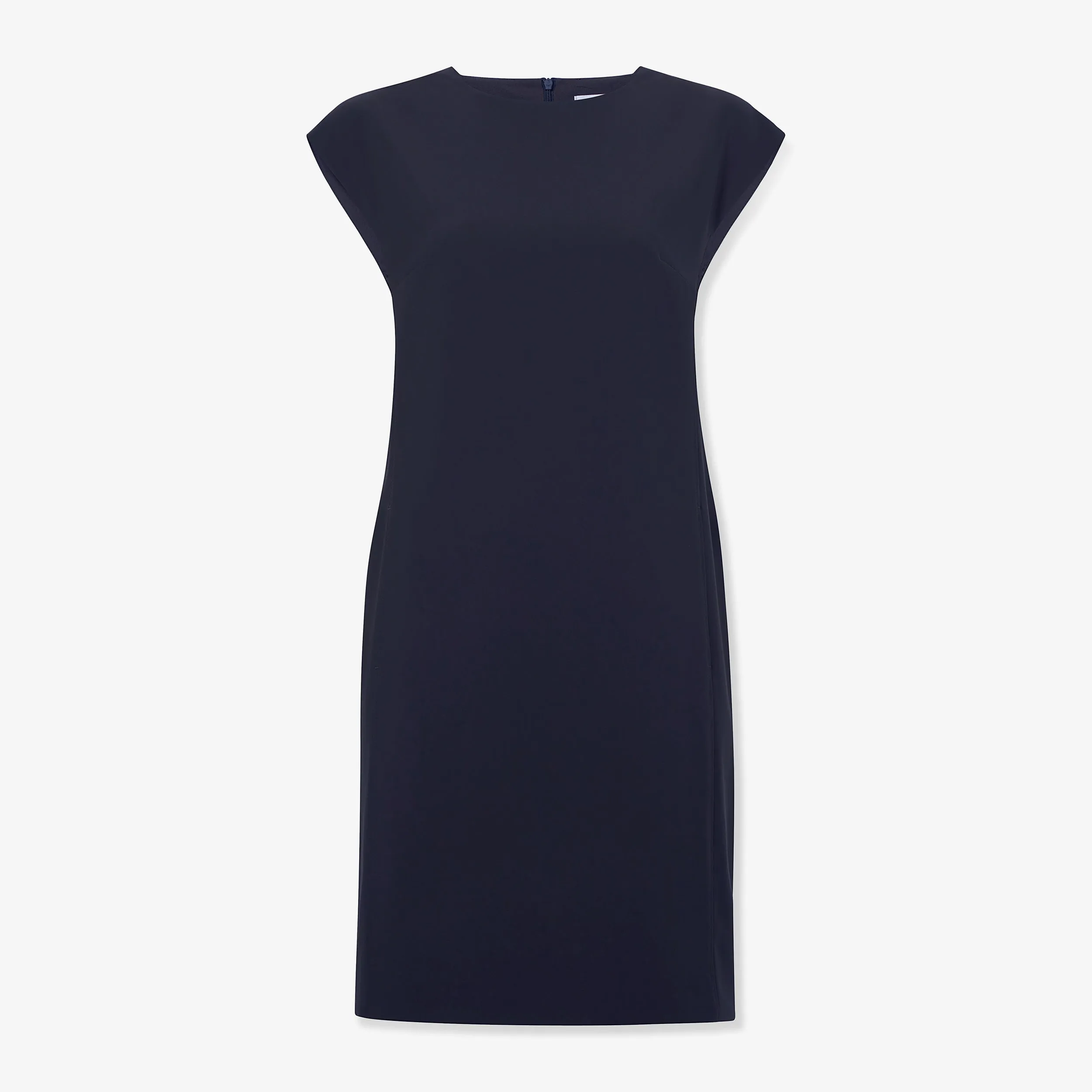 Maaza Travel Dress - OrigamiTech :: Dark Navy Flexible Knit Blend