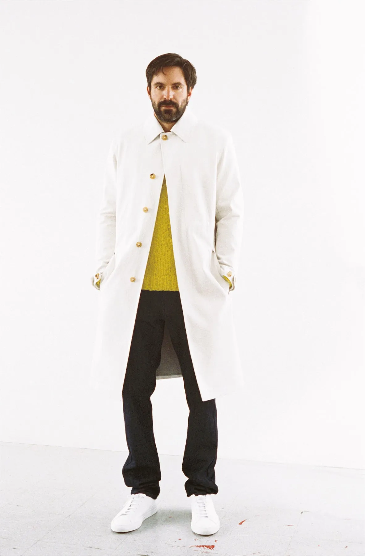 Malraux Parka in Pale Grey Cotton Compact Packability snag resistant