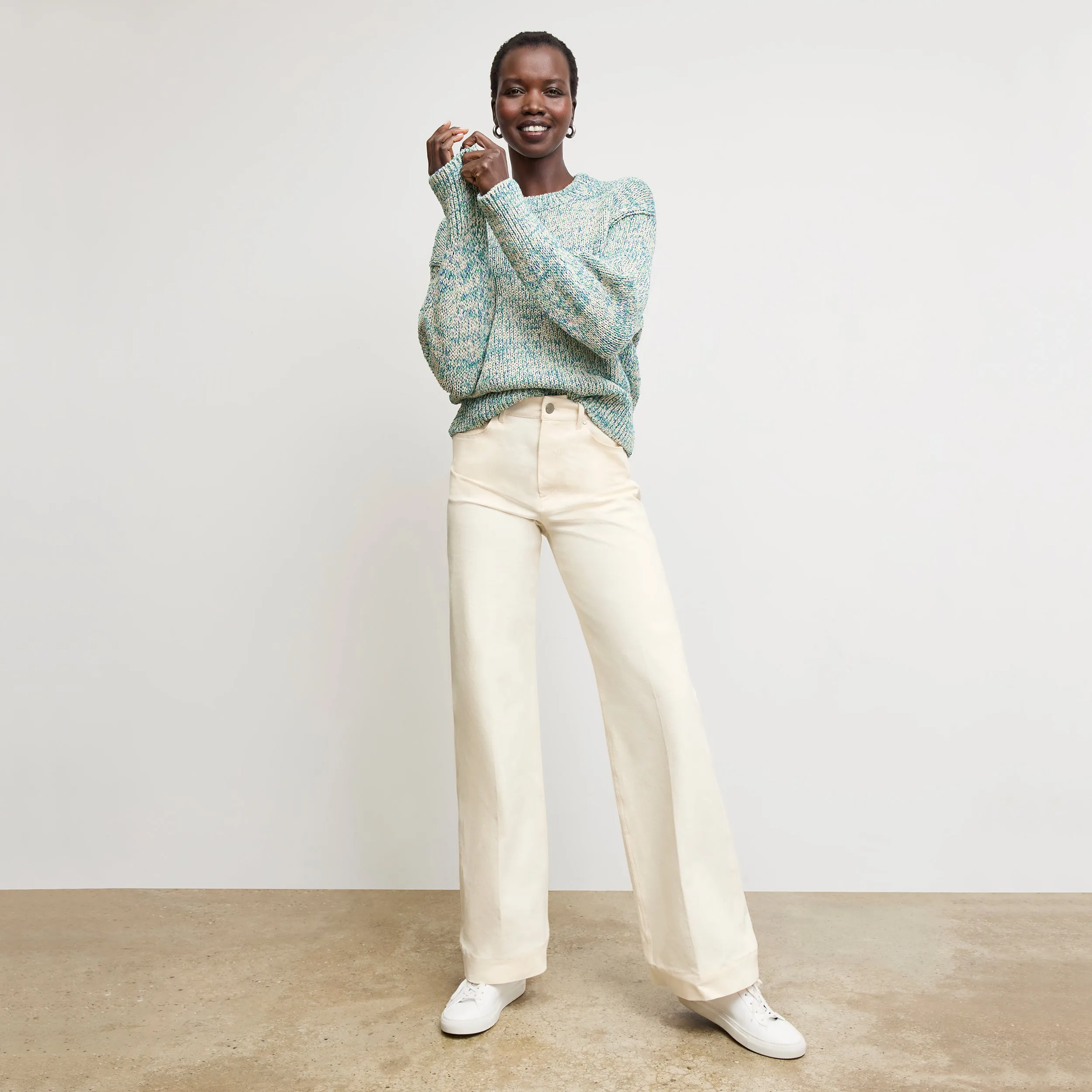 Maura Easy Luxury Sweater - Boucle Sweater :: Multi Fresh Warmth