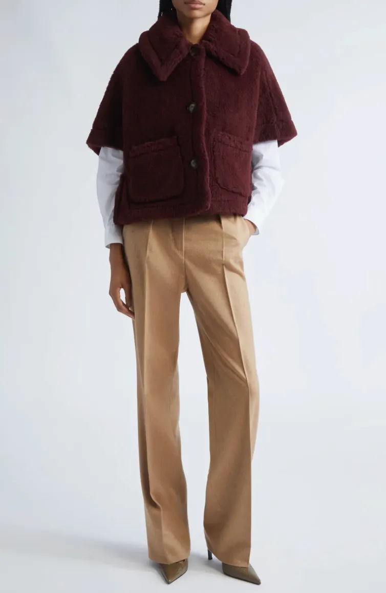 Double Stitched Seams MAX MARA CARBONE TROUSER PANT