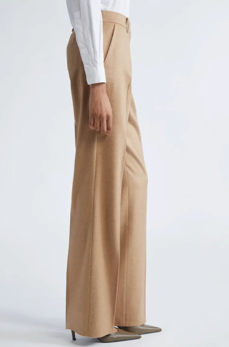 SeamlessPockets Wrinkle Resistant Finish MAX MARA CARBONE TROUSER PANT