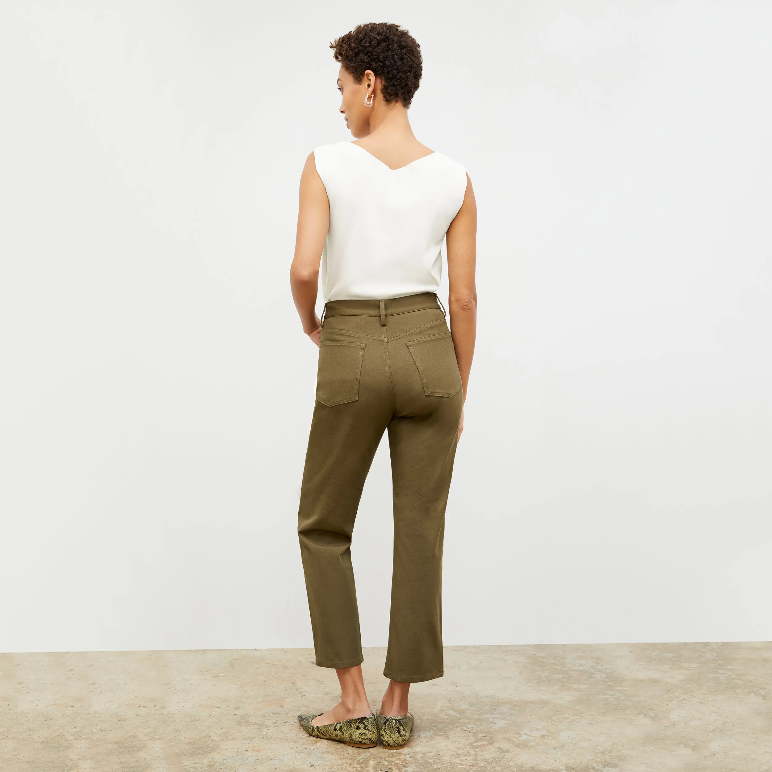 Eileen Top - Eco 365Knit :: Ivory Knit Fabric Technology