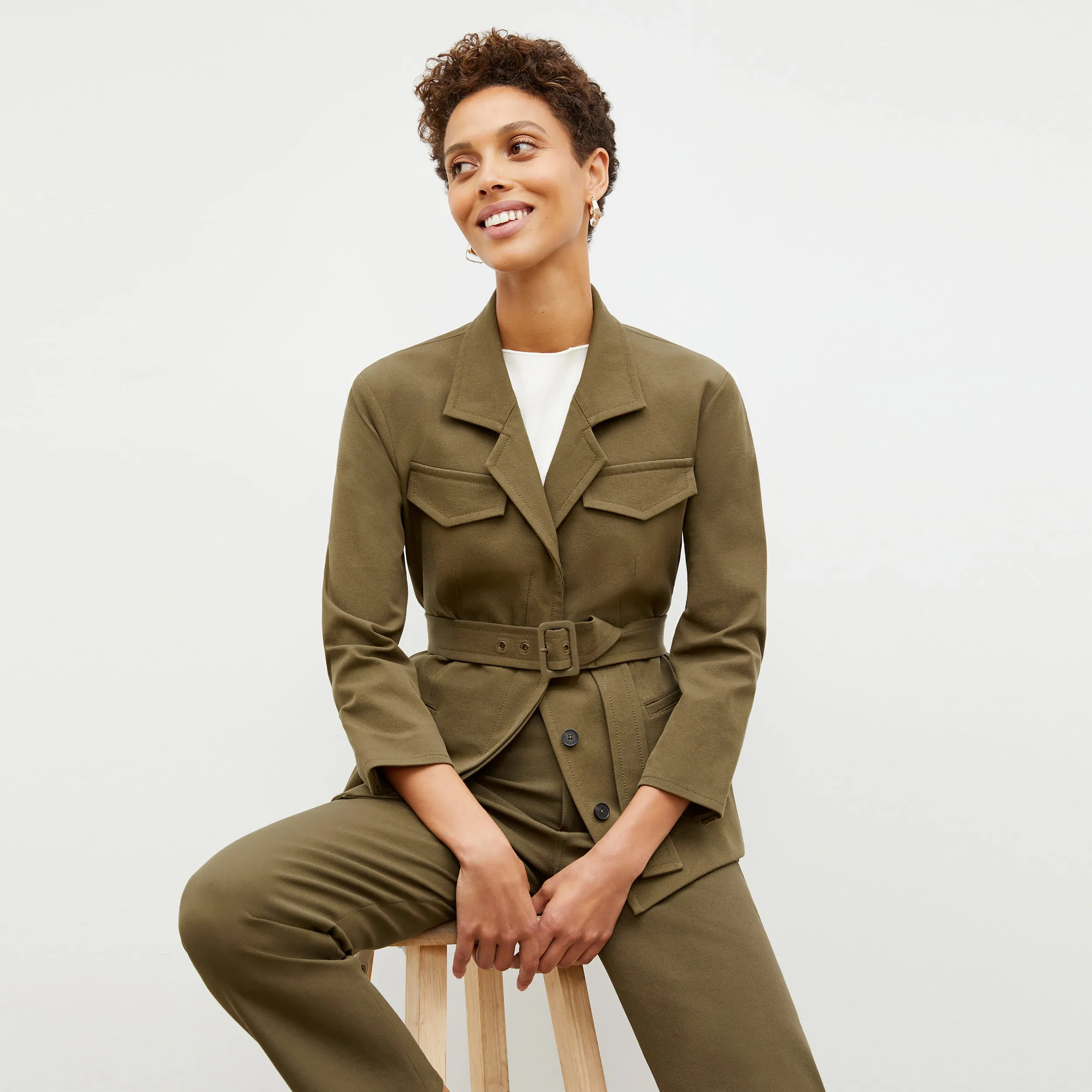 Hypoallergenic Inner Layer Reinforced Hems Eileen Top - Eco 365Knit :: Ivory