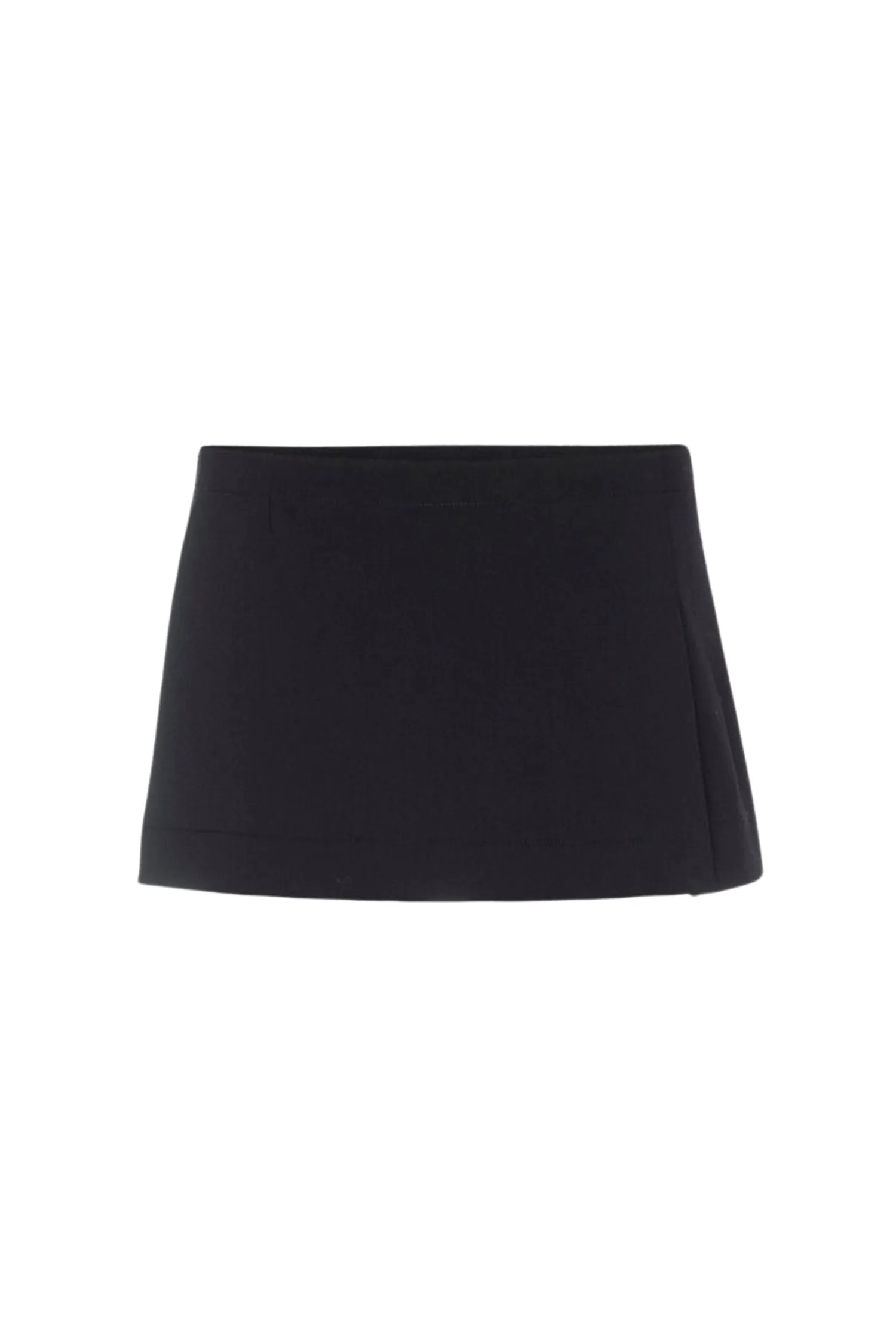 MICRO MINI SKIRT - BLACK MinimalistAesthetic Double Layered Hood Assembly