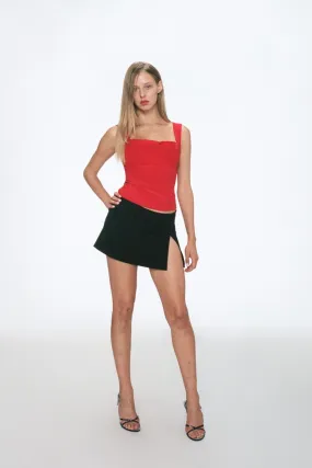 MICRO MINI SKIRT - BLACK Friction Reducing Finish Stay Cool Technology