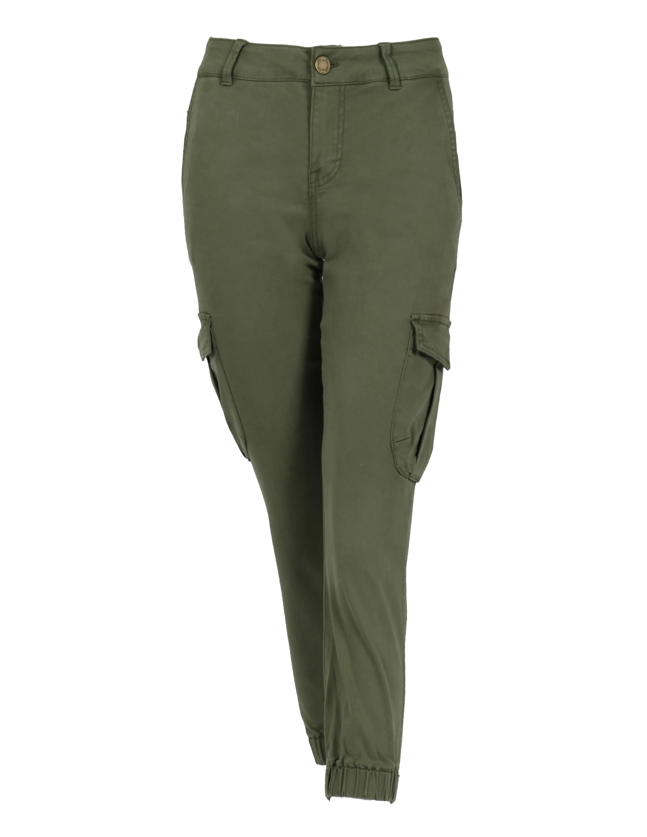 Mid Rise Crop Cargo Army Jogger Core Cut Airy Feel