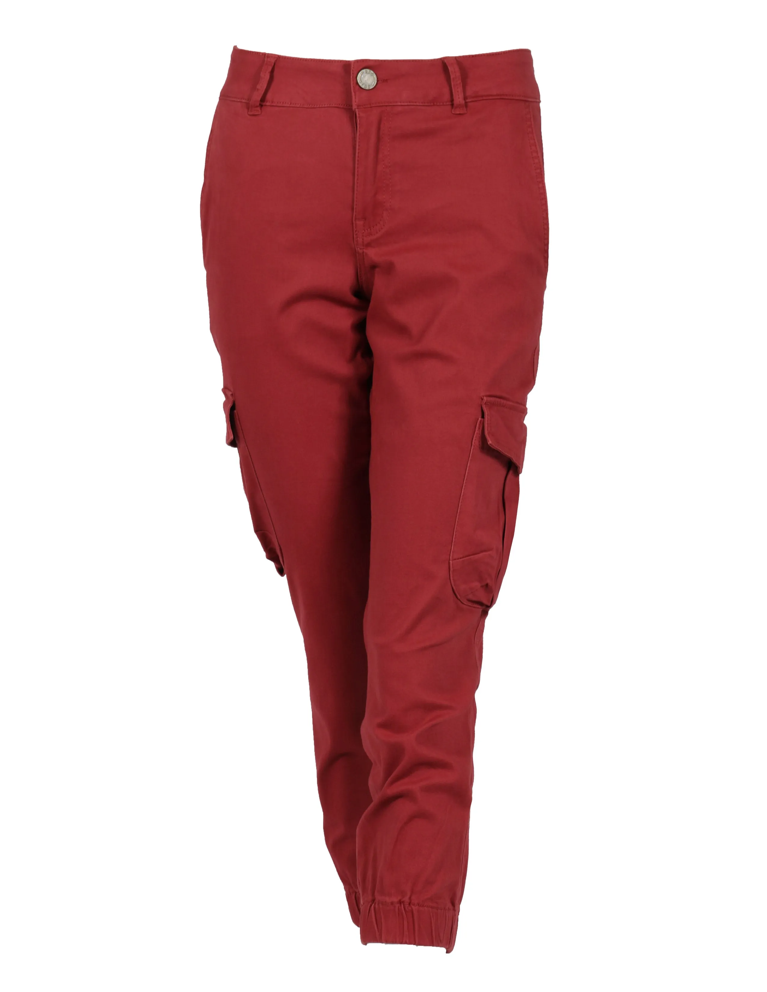 Flattering Design Mesh Lined Mid Rise Crop Cargo Army Jogger