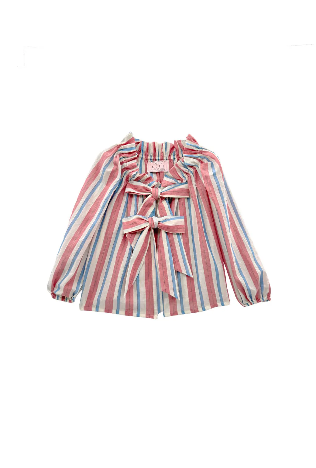 Bettie Ann Blouse - RWB Stripe MinimalistCut