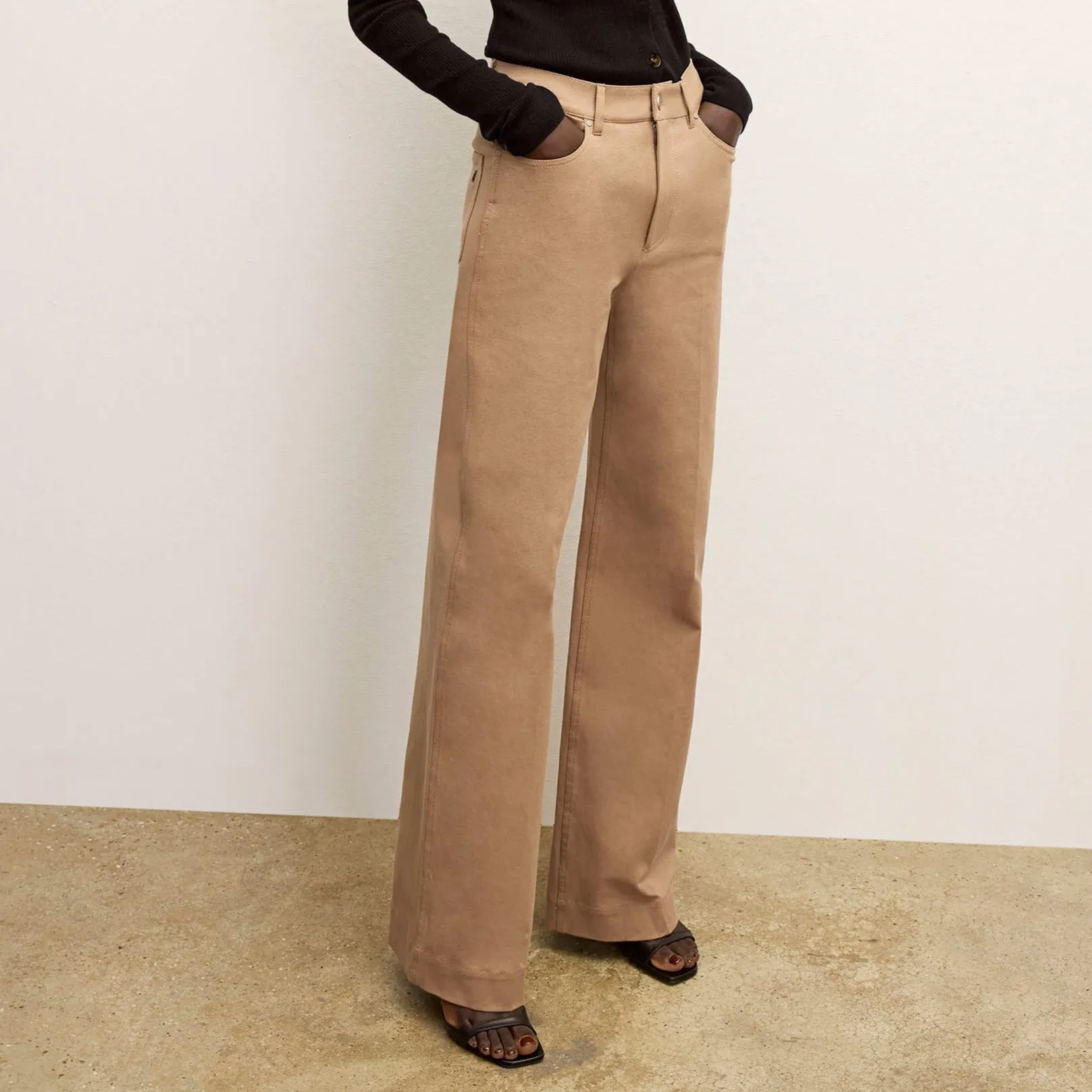 Milo Wide-Leg Jean - Eco Better Than Denim :: Saddle Fade Resistant Finish