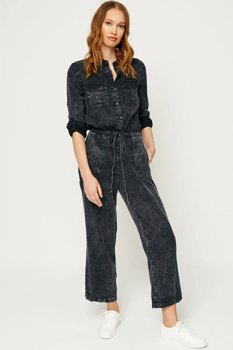 Travel-friendly Mineral Washed Jumper