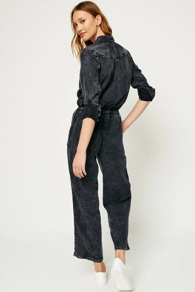 Modern Lines Wrap Glow Mineral Washed Jumper