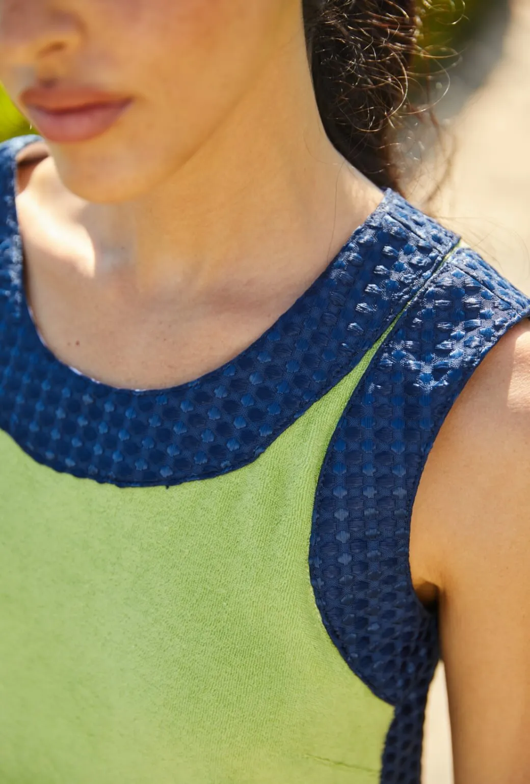 Mini Bermuda Set - Green & Navy Durable Construction