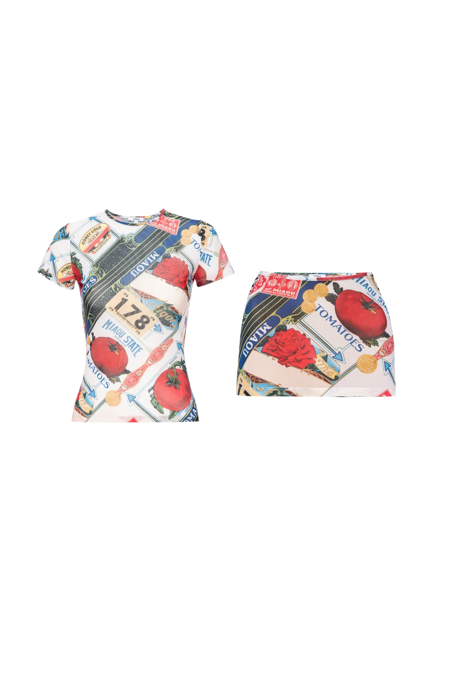 Built In Filter Layer MINI TEE   ELEKTRA SKIRT - FIGARO