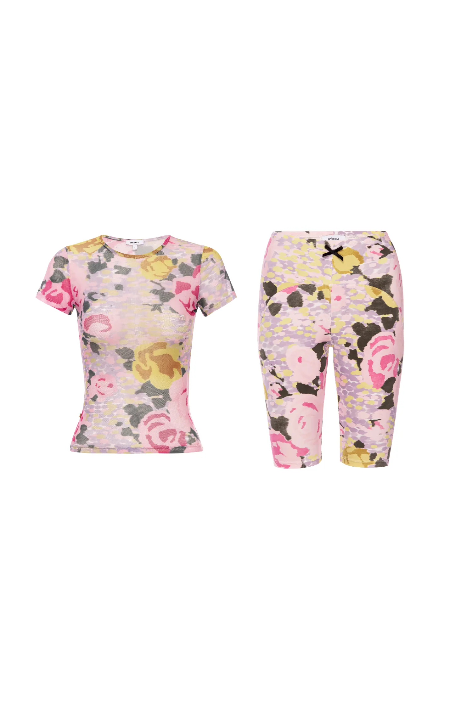 Athletic Look MINI TEE   JANE SHORT - NEON FLORAL