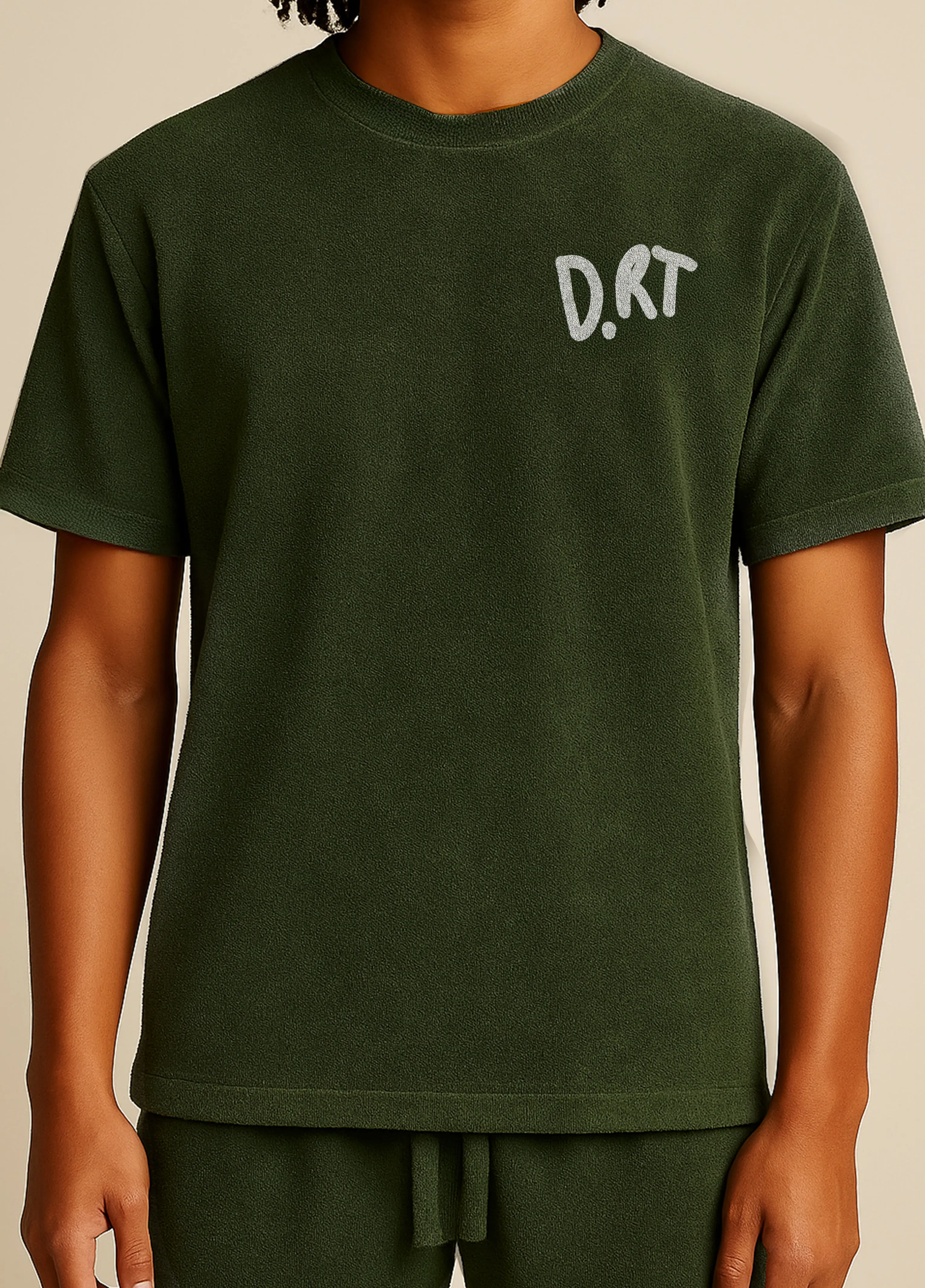 DRT Classic Terry Tee Pocket Reinforcement Simple Dress