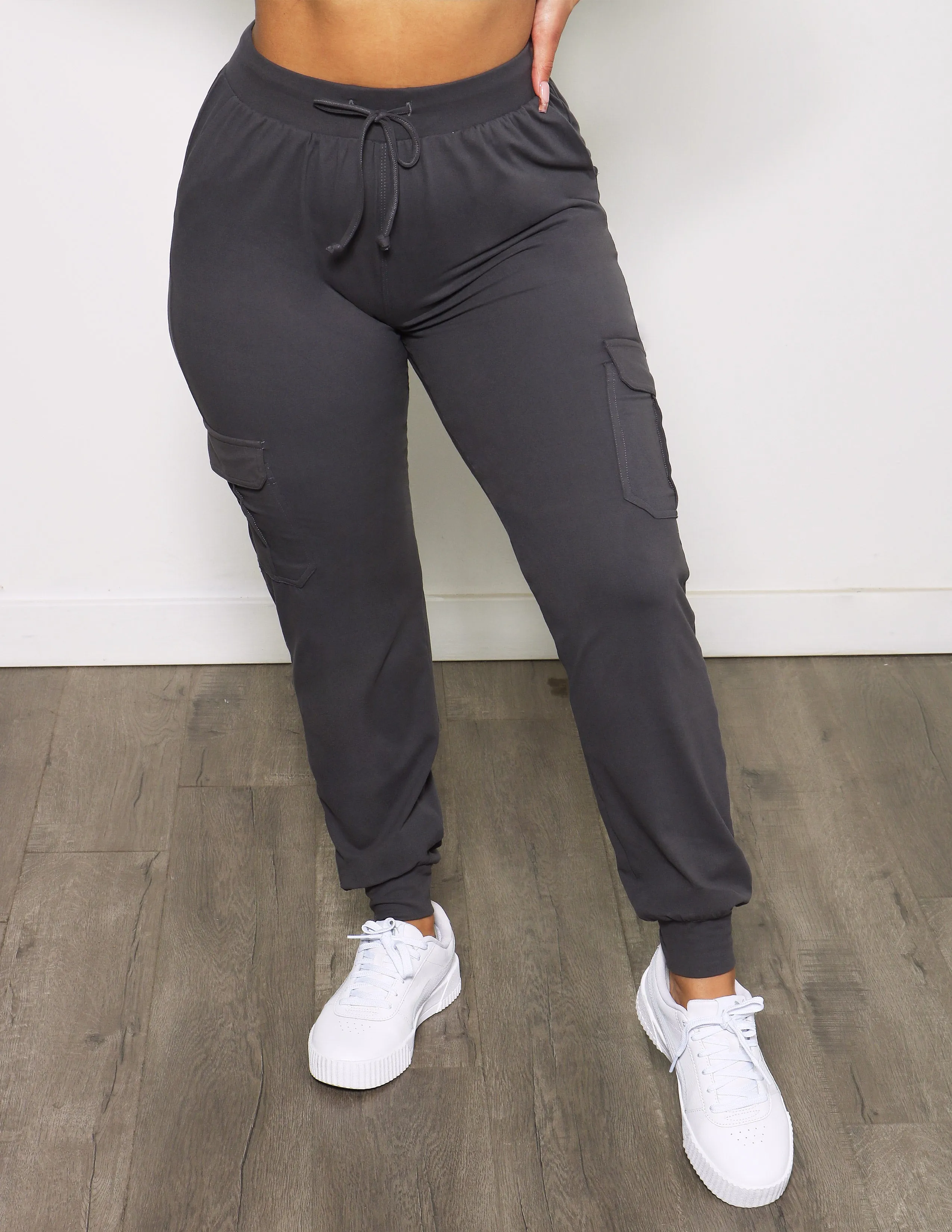 Stain Repellent Coating Missy So Soft Jogger with Cargo Pockets