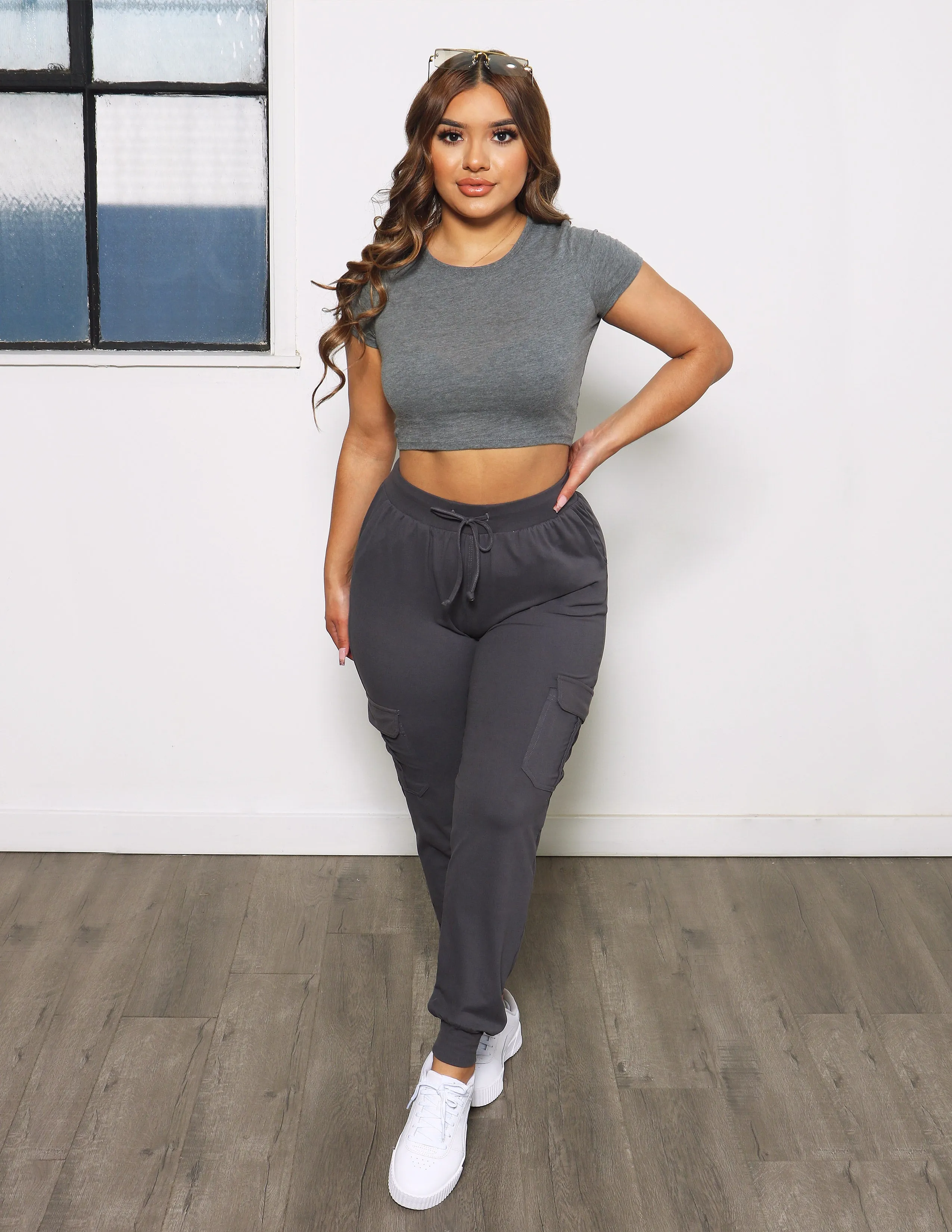 Missy So Soft Jogger with Cargo Pockets Fitted waist