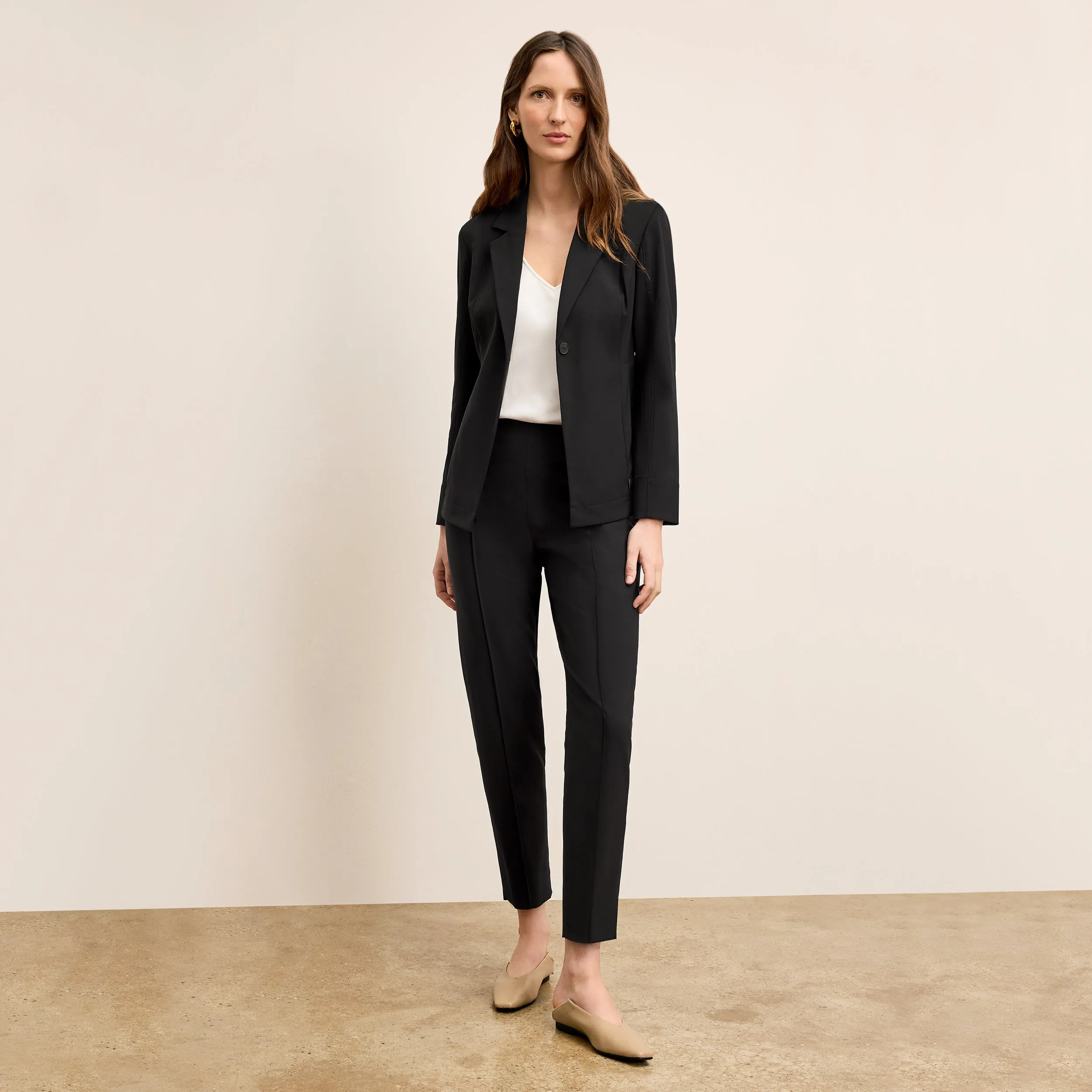 Zero Waste Cut Pattern AbrasionResistant Edging Moreland Travel Blazer - OrigamiTech :: Black