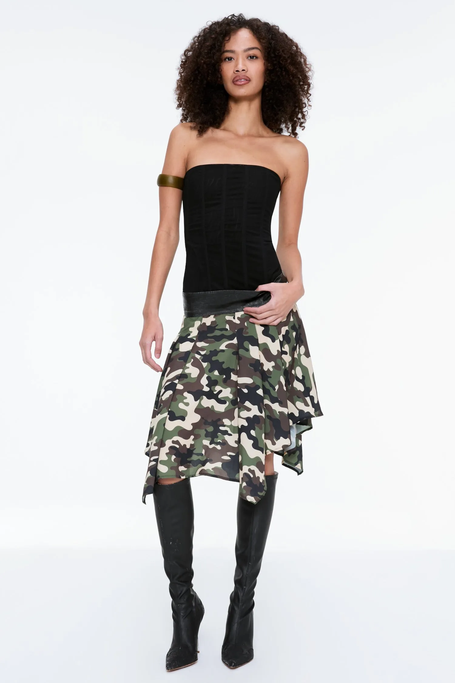 High Density Knit TY SKIRT - CAMO
