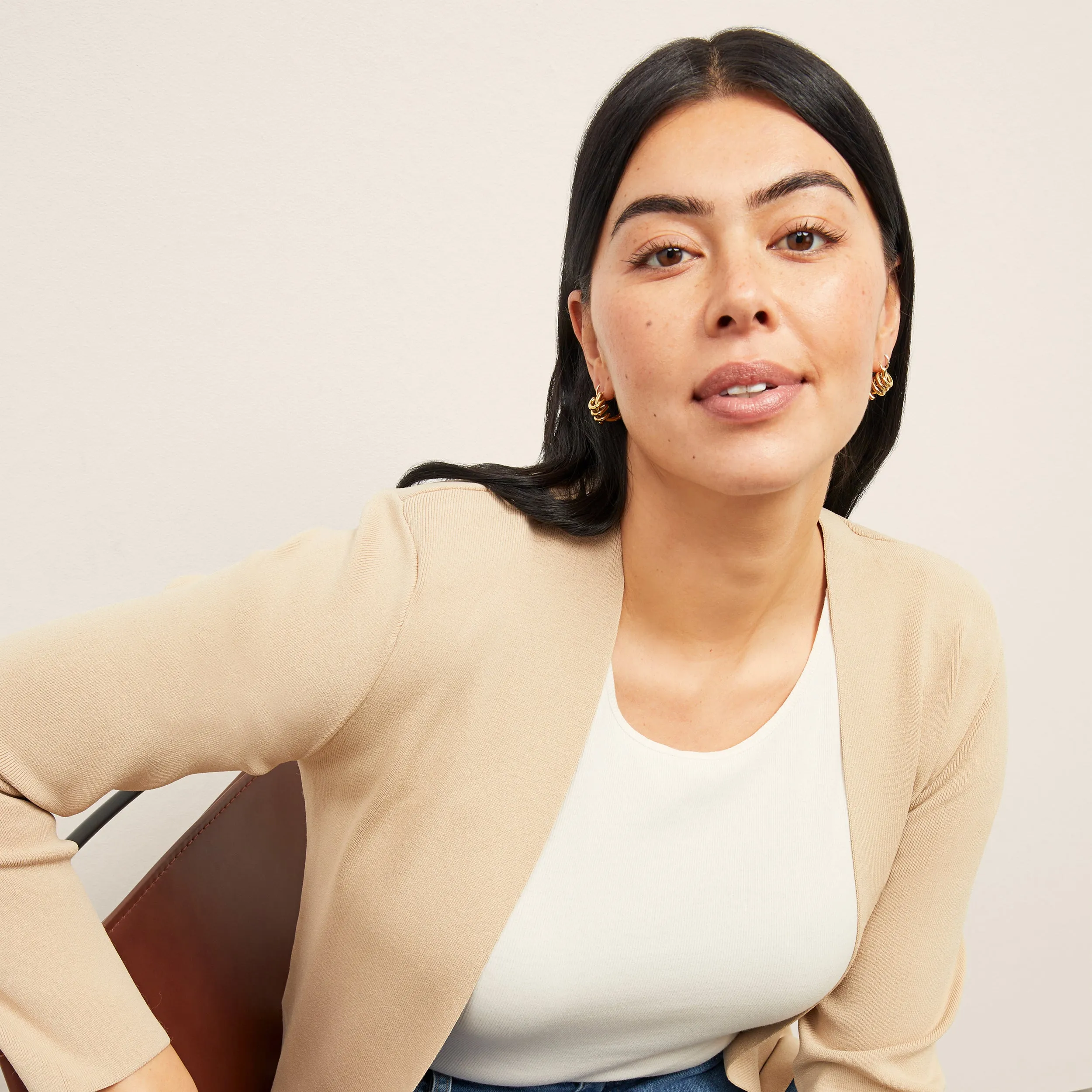 NonRestrictiveCut Woolf Jardigan :: Latte