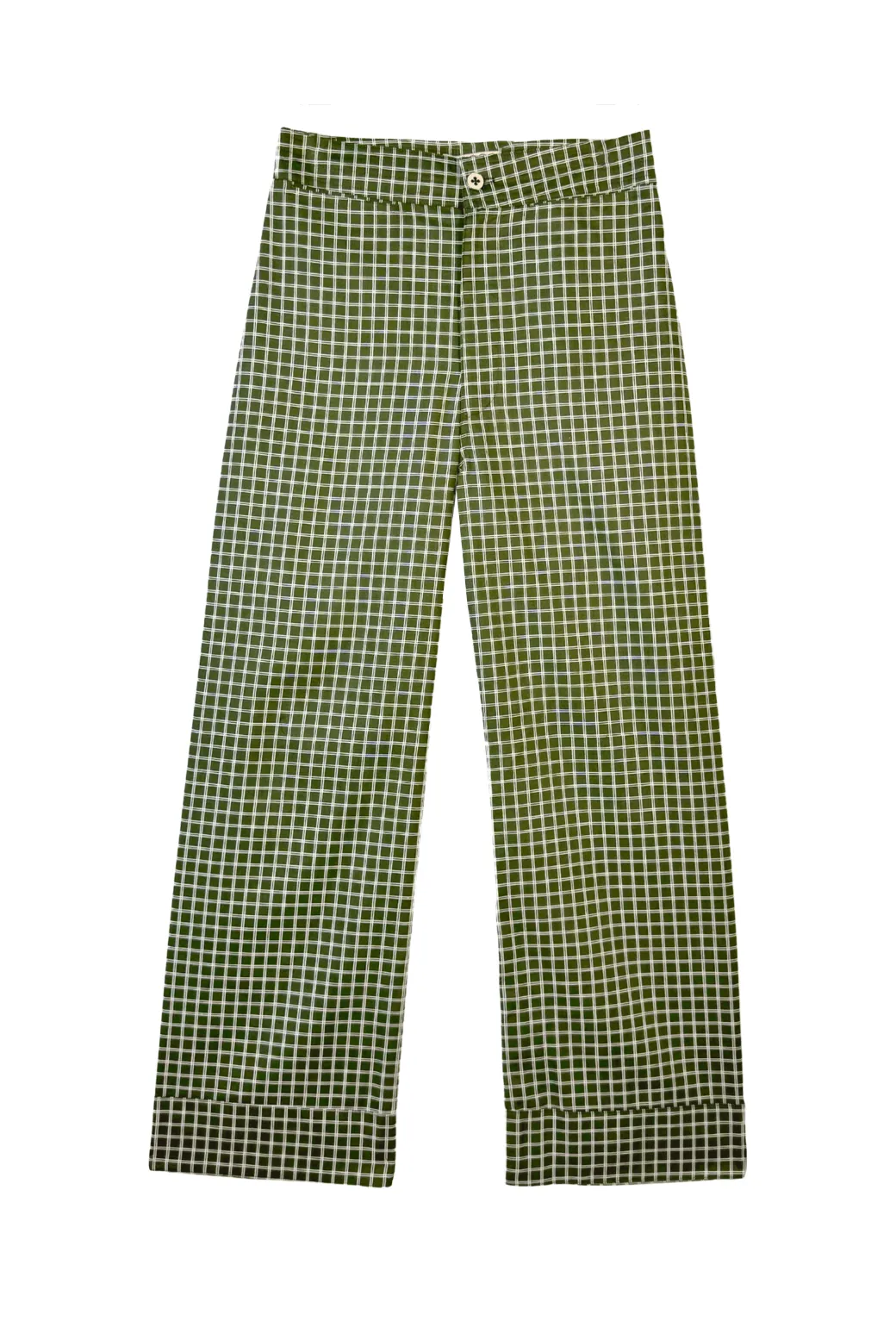 Smooth Fabric Core Utility Buru x Megan Stokes Charlie Pant - Olive Windowpane