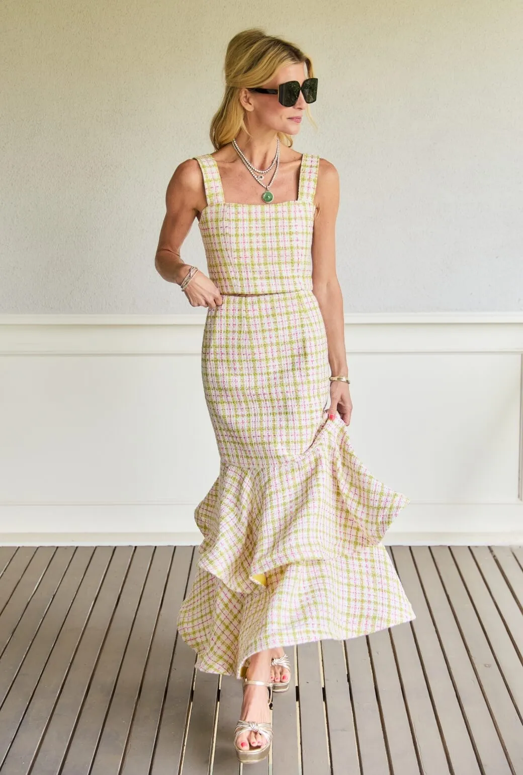 Buru x Old Soul Etiquette The Trumpet Teagan - Spring Tweed Comfy Stretch