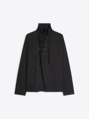 Lace collar tee product brooch style Layered Look