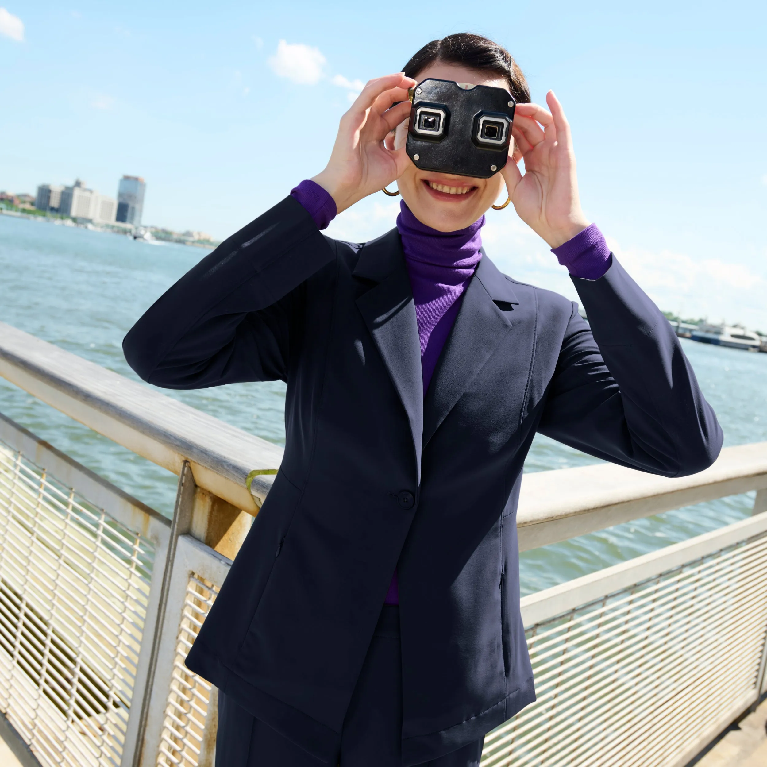 TaglessNecklineComfort Moreland Travel Blazer - OrigamiTech :: Dark Navy