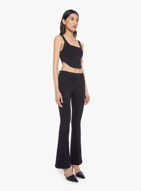 High Waist MOTHER DENIM WEEKENDER IN BLACK