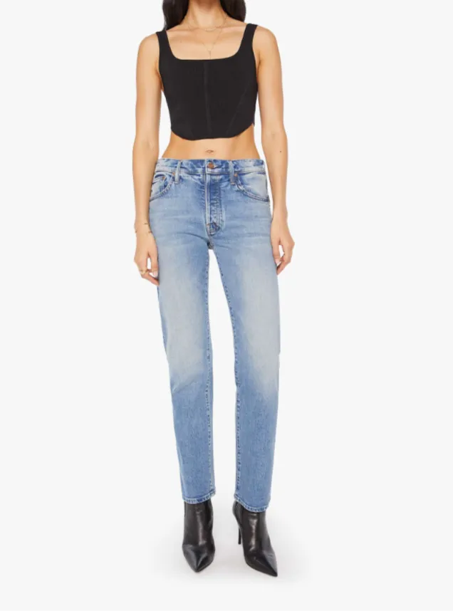 Non Chafing Side Seams Reflective Trim Details MOTHER MID RISE HIKER HOVER