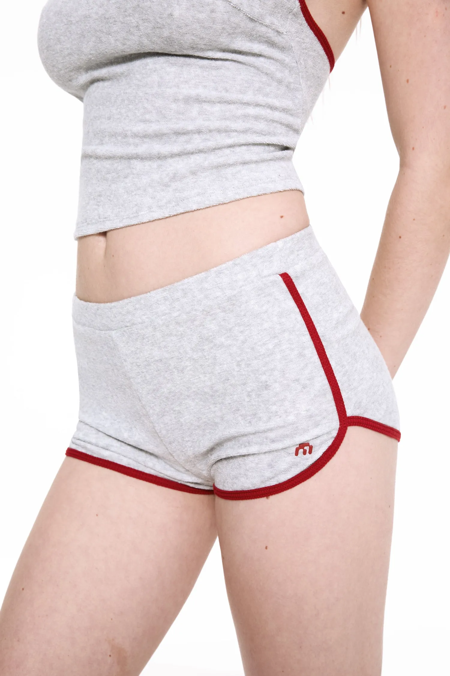 KIM SHORT - HEATHER GREY Casual Fit