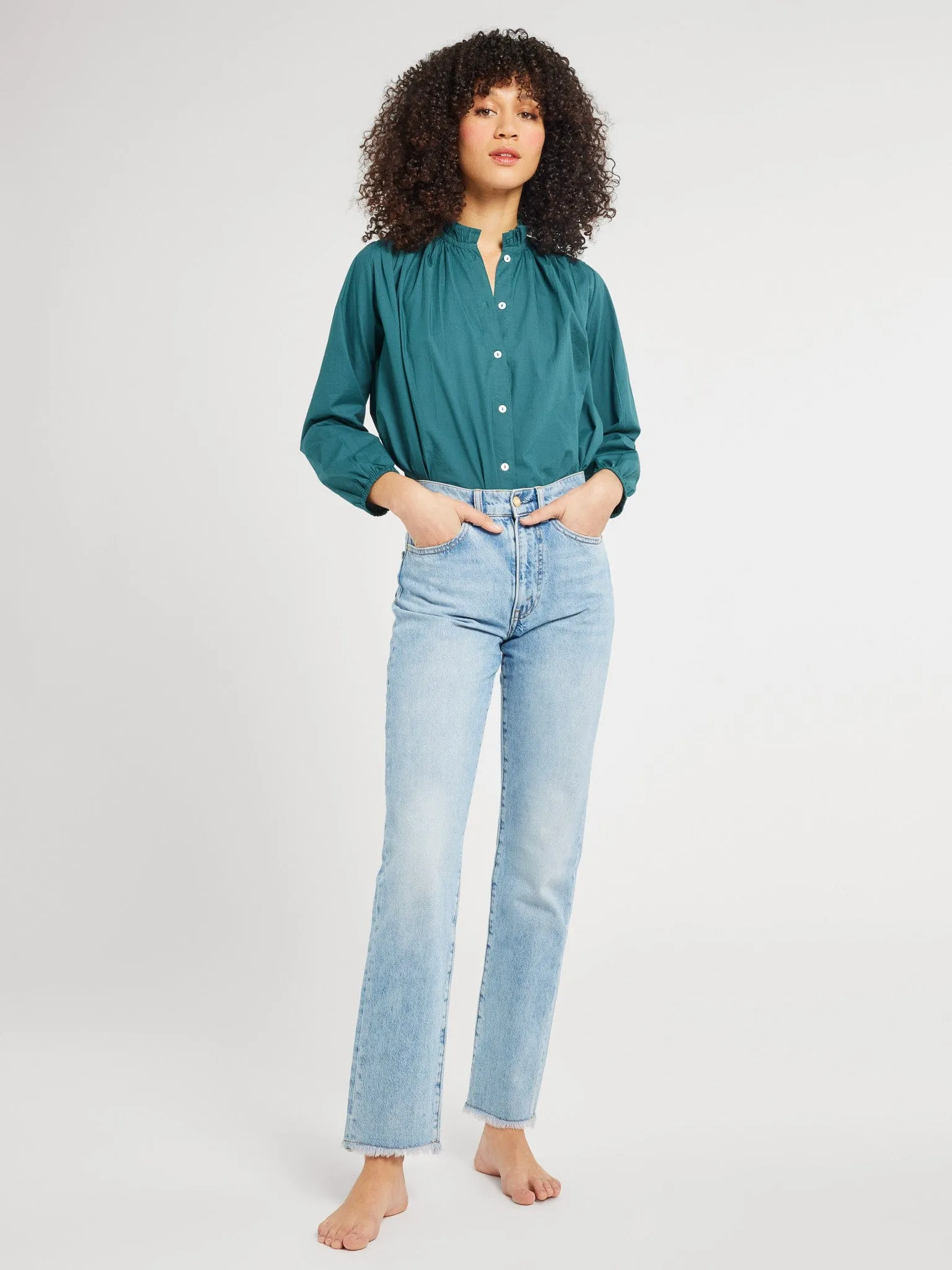 Francesca Top in Emerald NonRestrictive Fit
