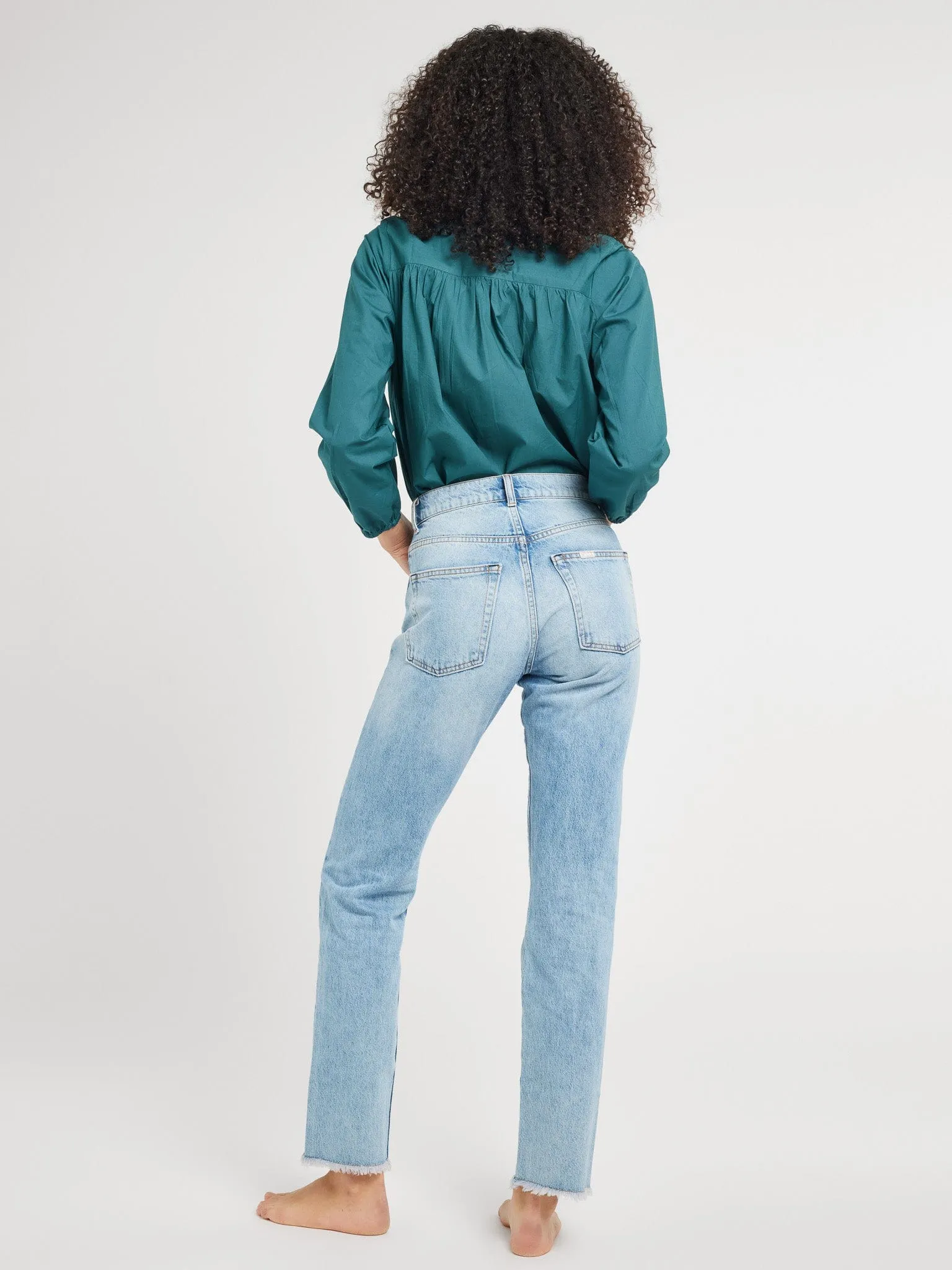 DroppedShoulder Francesca Top in Emerald