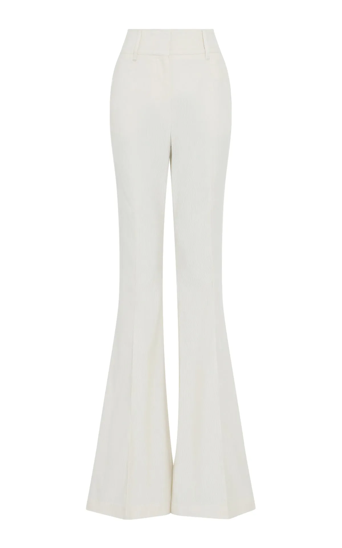 NoSlipGripperBand Ianthe Flare Pant in Ivory Sea Island Cotton Corduroy
