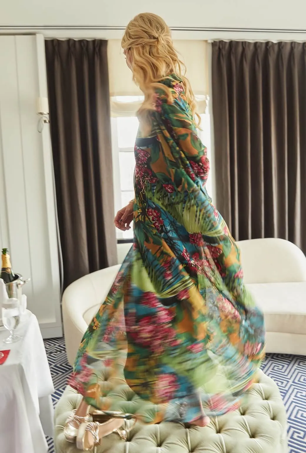 Palm Canyon Kaftan - Rainforest Eco Friendly Material