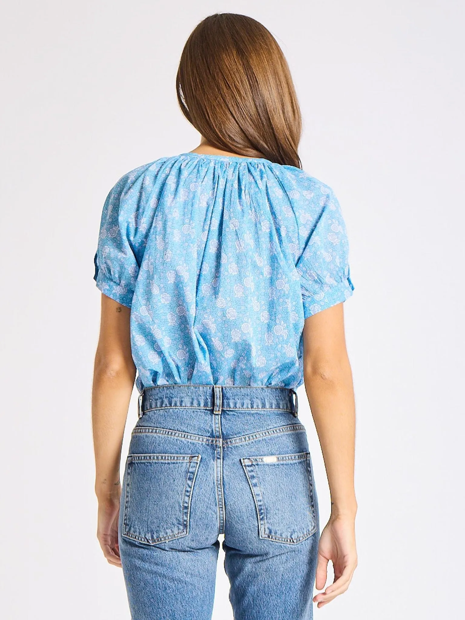 Flexible Material Naomi Top in Charleston Floral