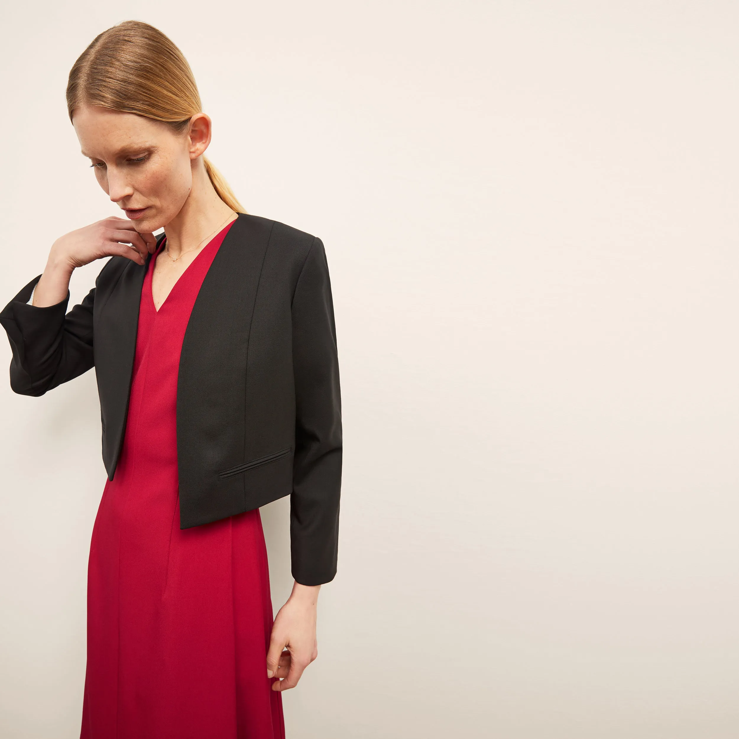 Neale Jacket - Wool Twill :: Black Seam Sealed Technology Lightweight Warmth Core