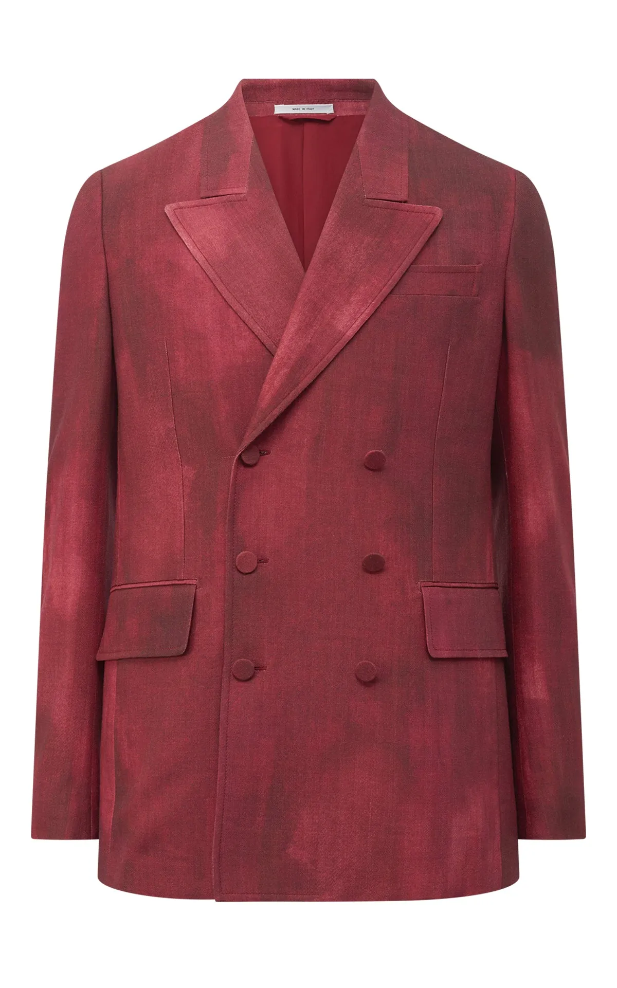 Nico Blazer in Bordeaux Virgin Wool Soft Lining Integration Tailoring Enhancement Features