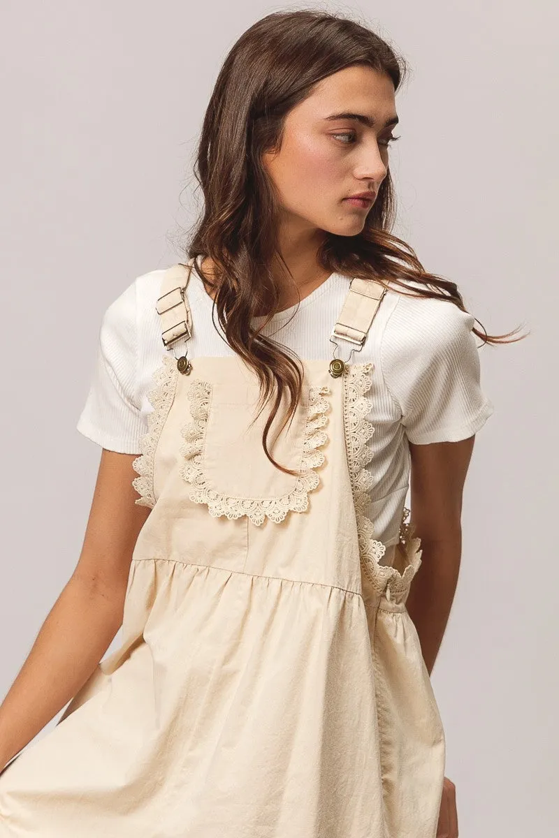 IB1333G-01 | BACK PATCH POCKET LACE SHORTALLS Performance Gear