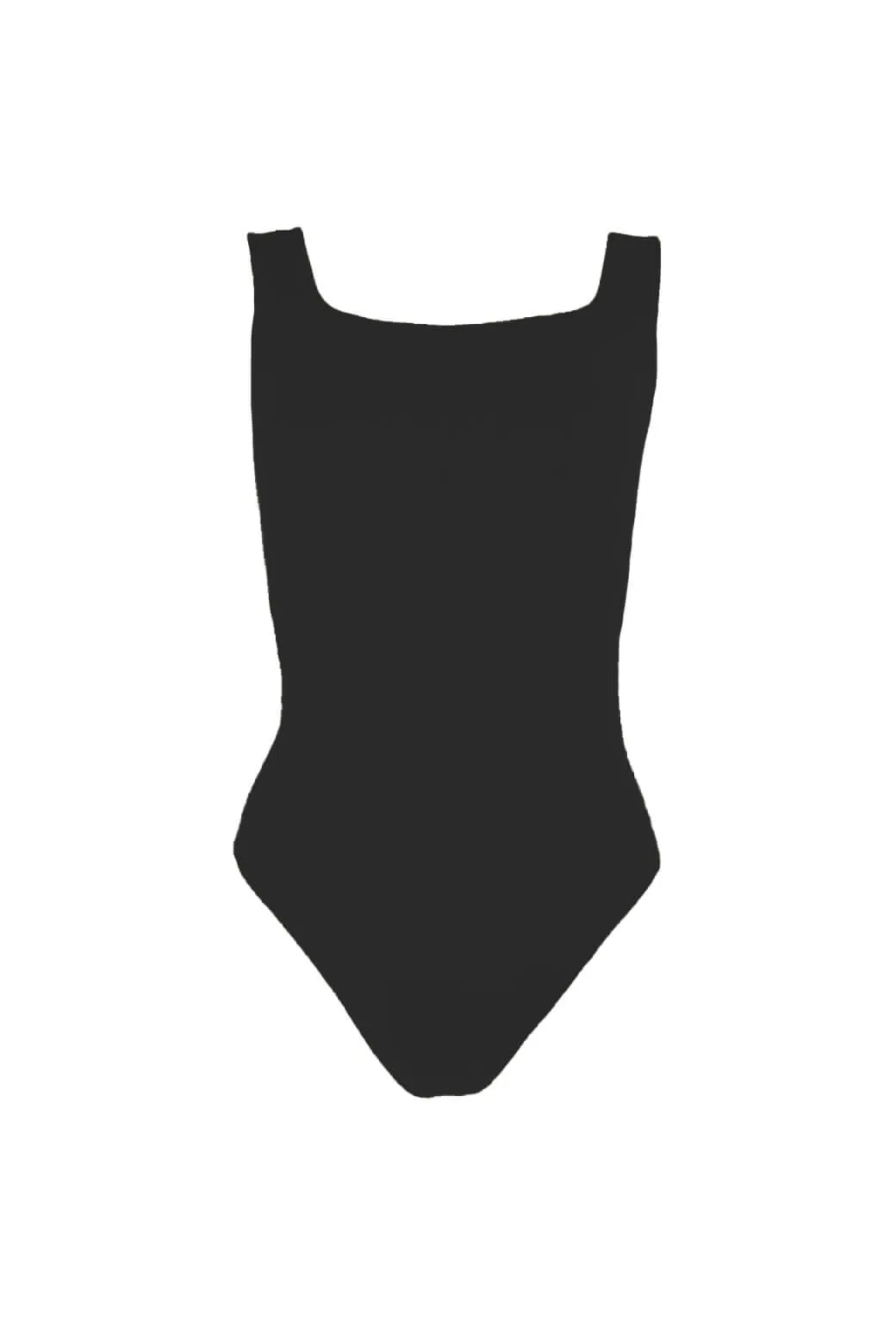 Soft Knit Breathable Design Sleeveless Body Suit - Black