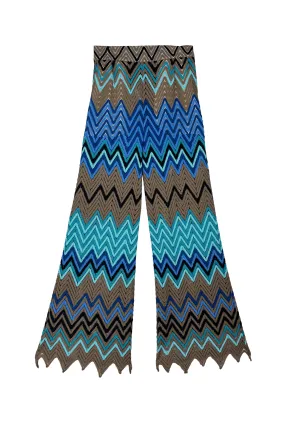 Buru x Kelly Golightly Poolside Flat Front Trousers  - Flame Stitch Thermal Regulating Fabric
