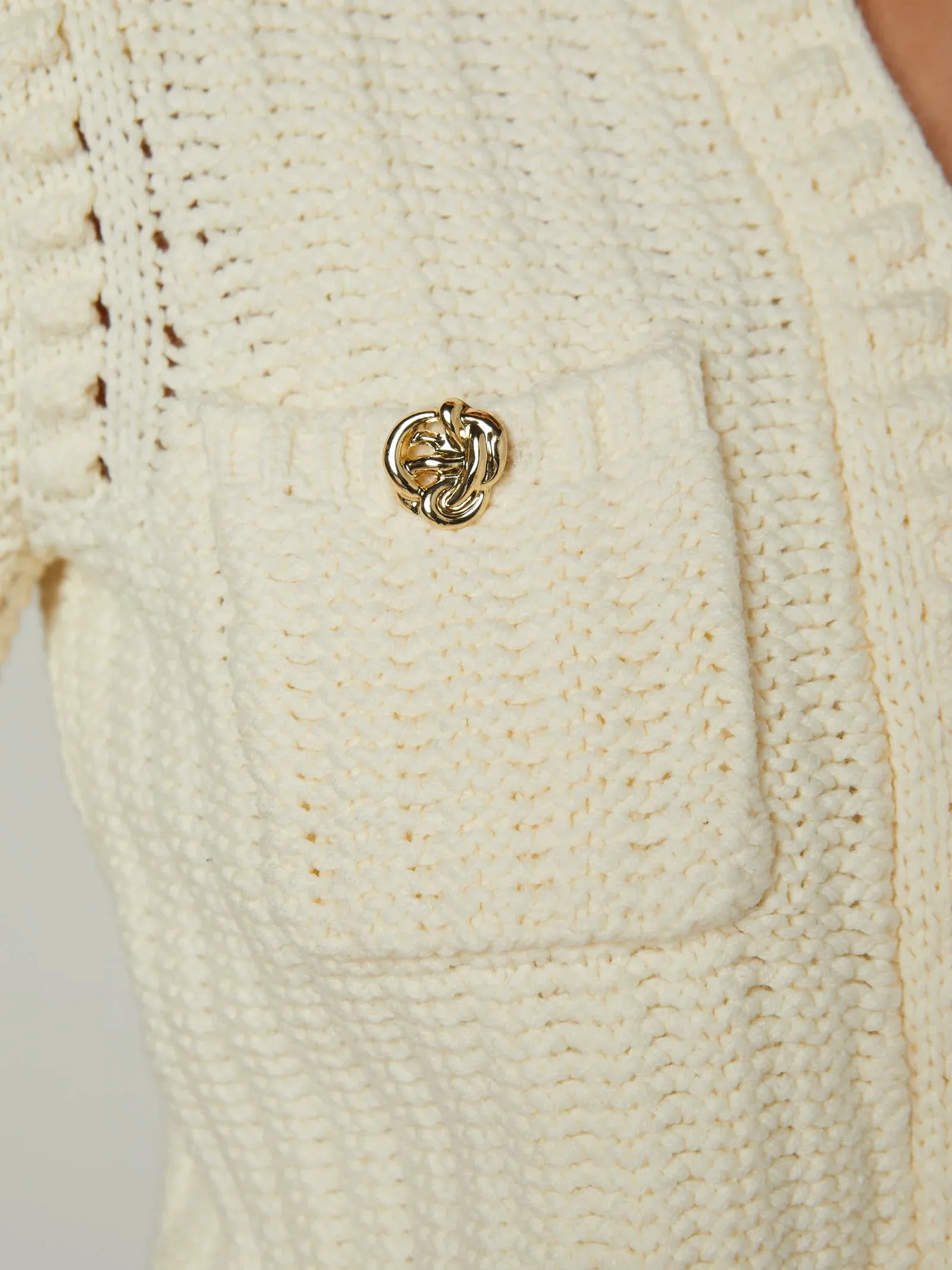 Breathable mesh Cozy Cardigan L'AGENCE DELILAH CROPPED CARDI