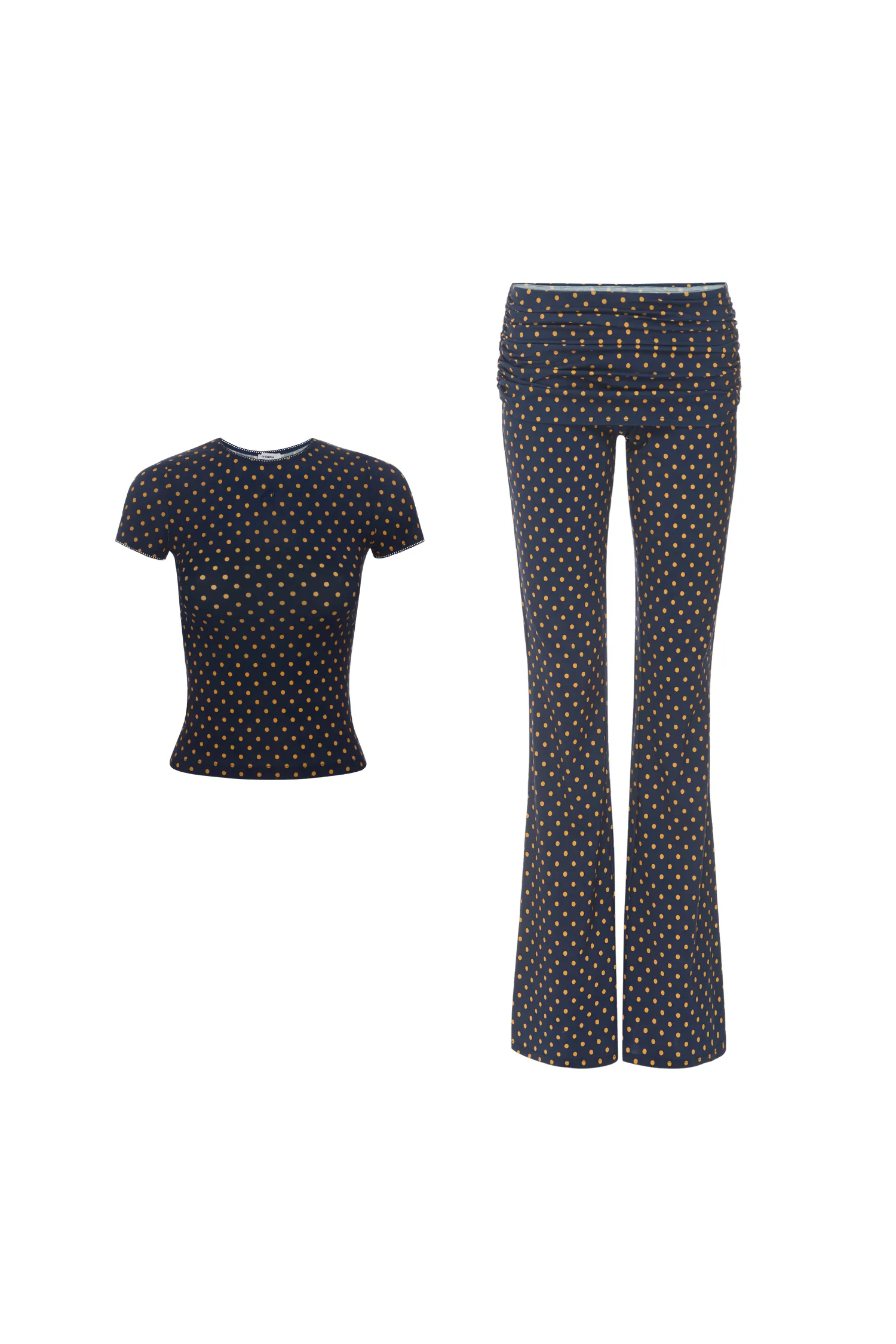 QuickDry Textile WrinkleFree Weaving MINI TEE   ALANA PANT - POLKA DOT