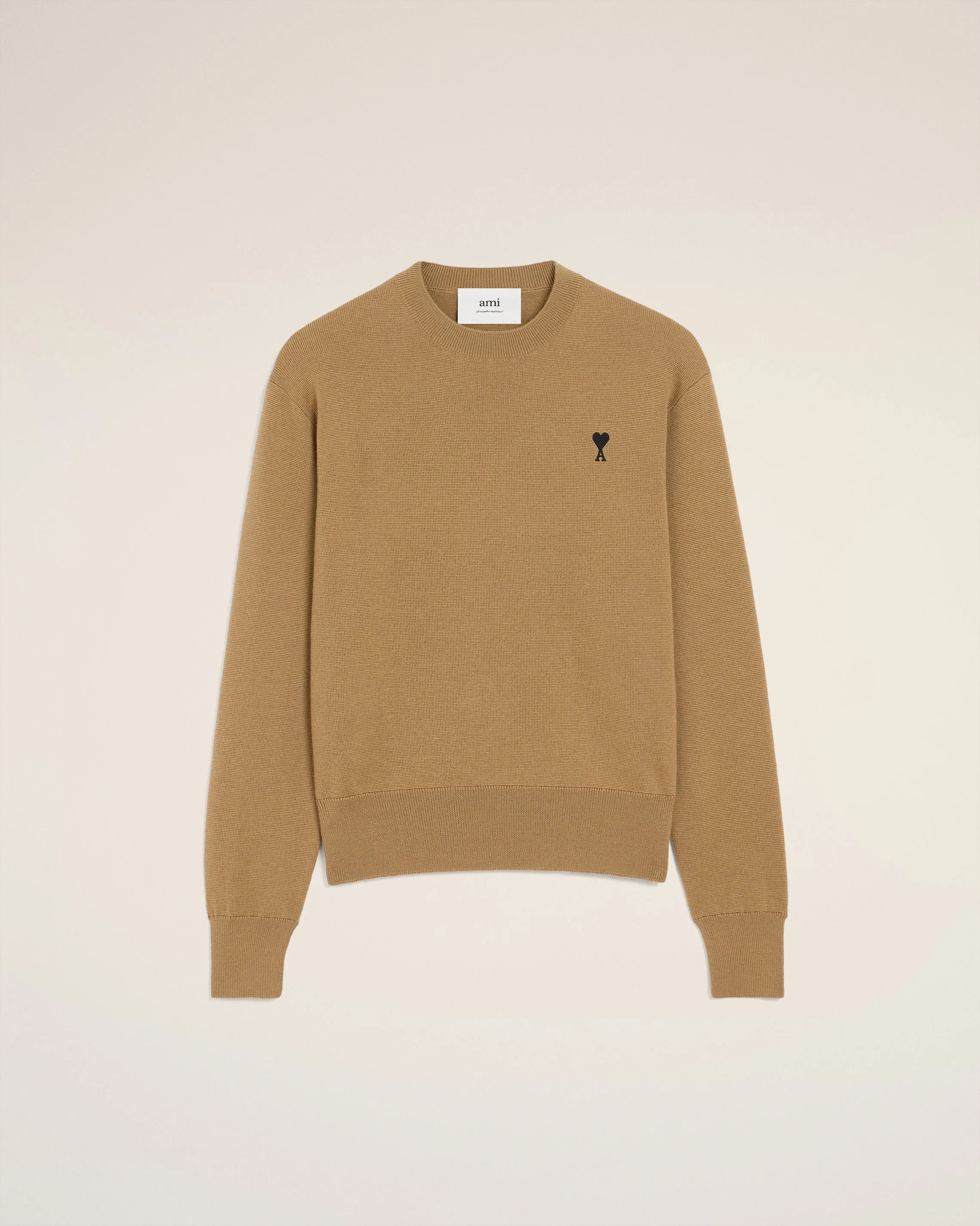 AMI ADC MERINOS CREWNECK SWEATER Ribbed Hem