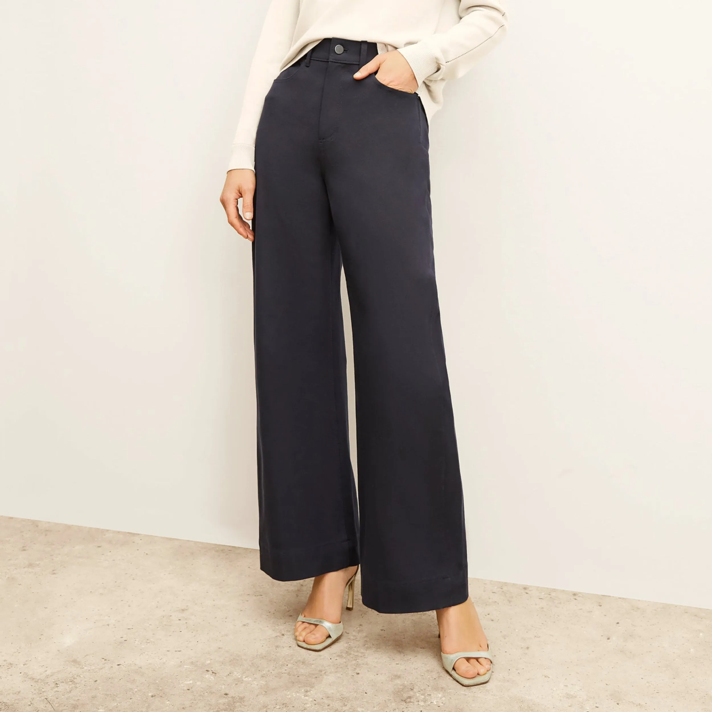 Sporty Design Milo Wide-Leg Jean - Eco Better Than Denim :: Dark Navy