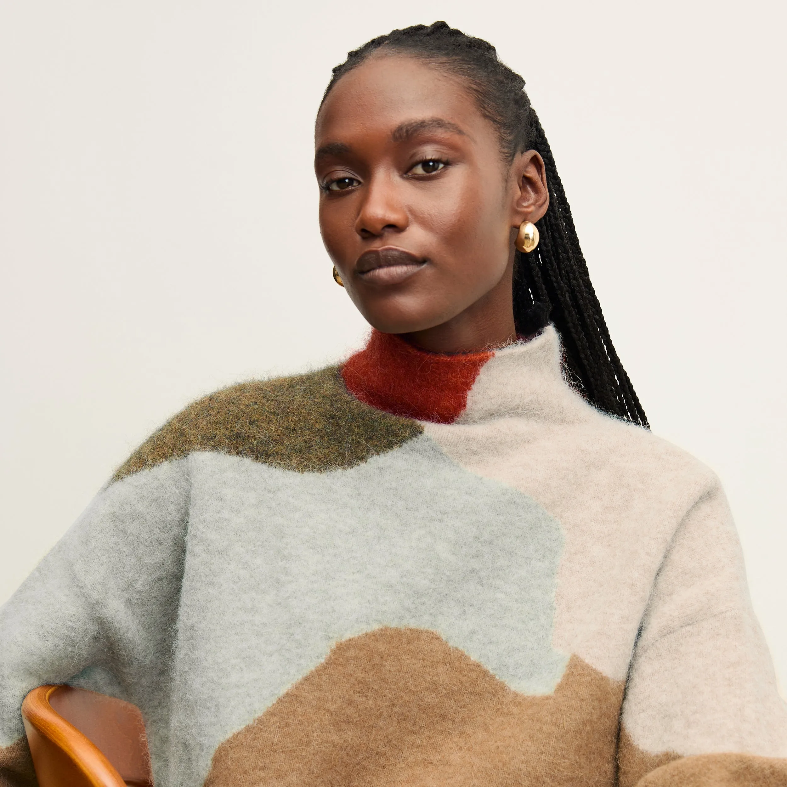 Rajni Sweater - Alpaca Jacquard :: Multi Thermal Insulation retro look