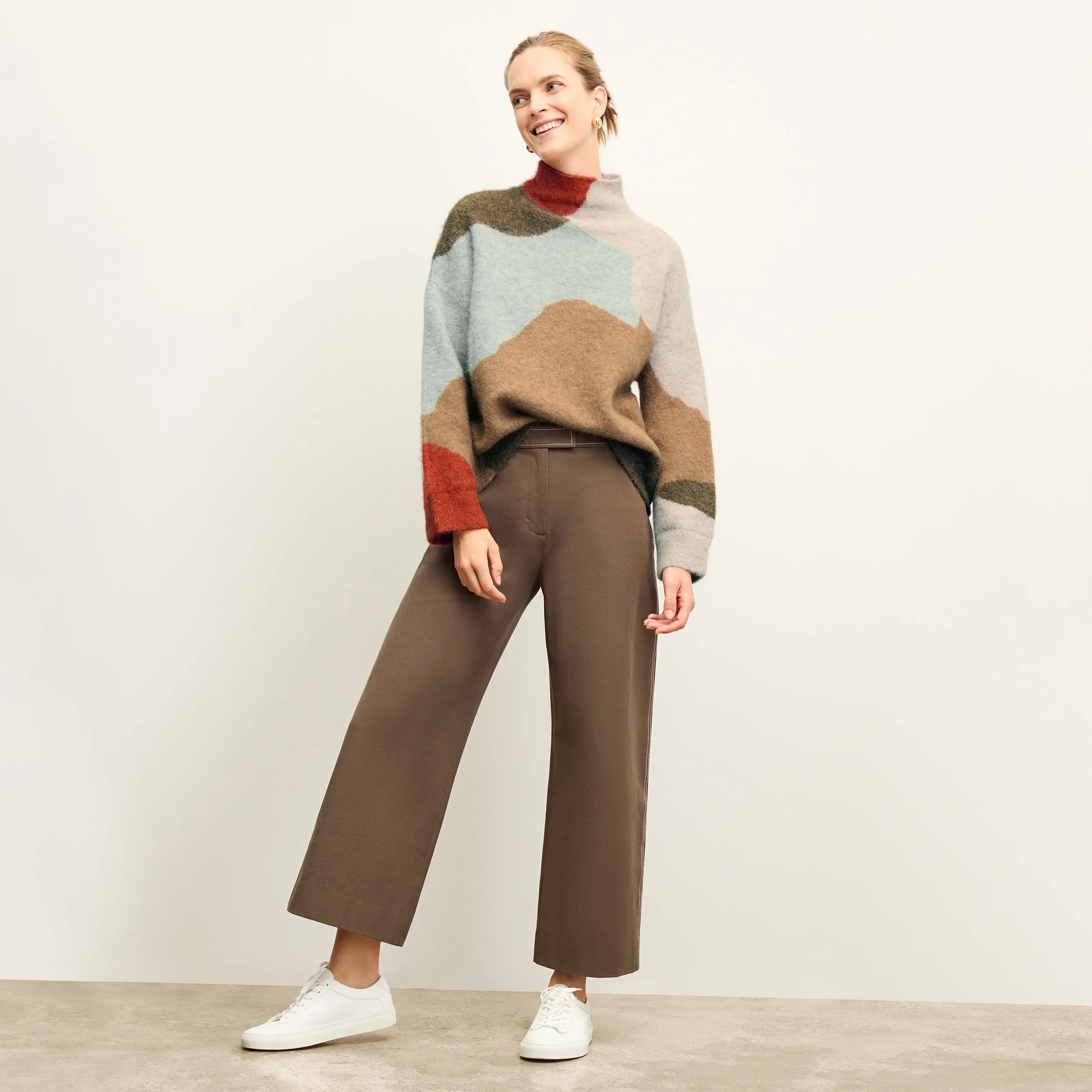 Rajni Sweater - Alpaca Jacquard :: Multi Compression Fit