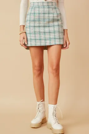 Flannel Zip Up Skirt ReinforcedHemline