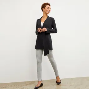 Soft Texture Anti Pill Surface Odor Eliminating Silver Ion Stella Legging - Washable Ponte :: Gray Melange
